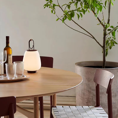 Portable Lantern Table Lamp – USB Rechargeable with Warm & Cool Light Modes