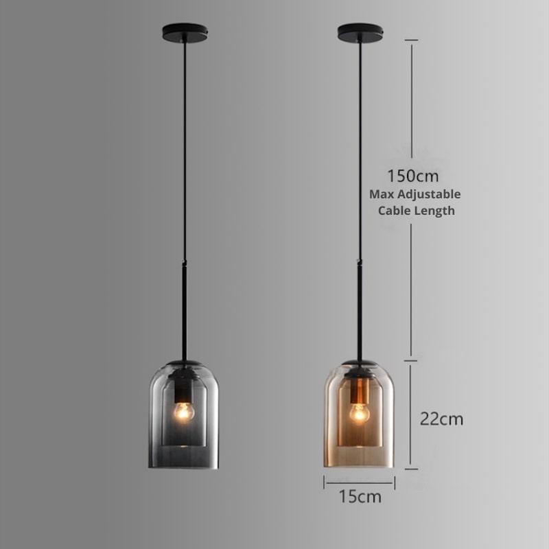 Elegant Colored Glass Pendant Lights – Modern & Sophisticated Ambiance