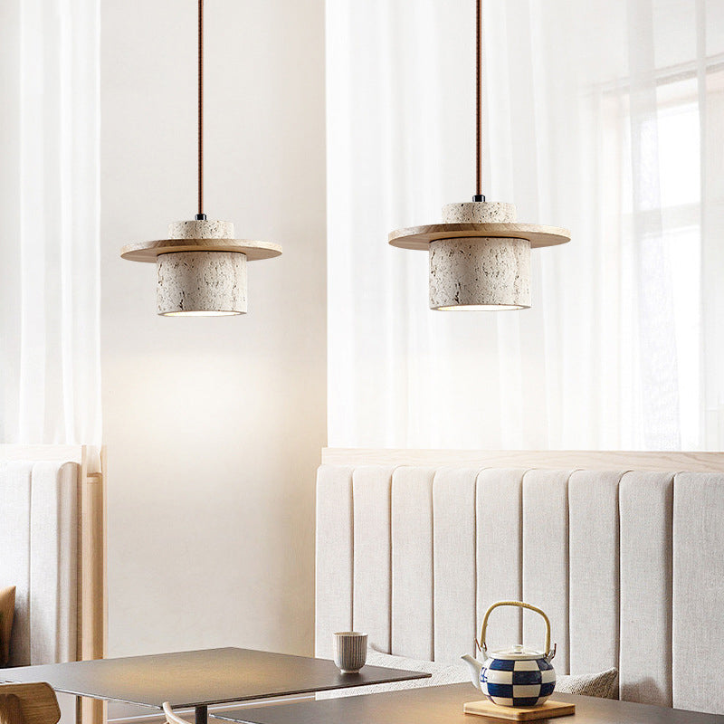 Travertine Pendant Light – Natural Stone Elegance with Modern Charm