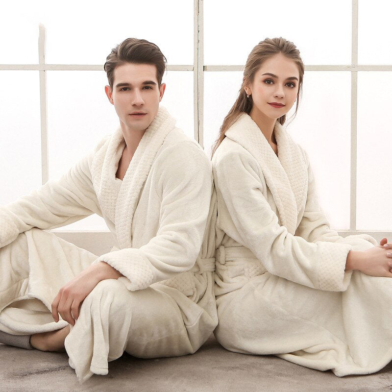 Quinna Long Robe – Luxurious Softness & Elegant Comfort