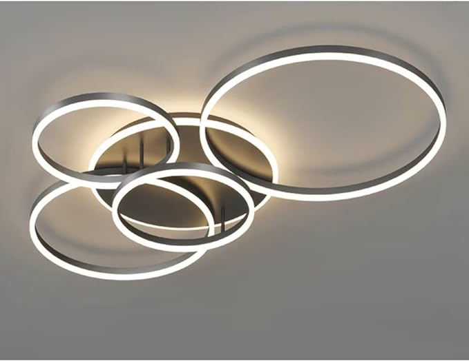 Modern LED Ceiling Light – Dimmable Ring Design with Remote Control