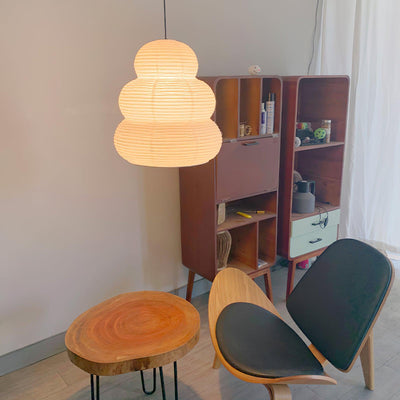 Rice Paper Pendant Light – Soft, Diffused Glow with Natural Elegance