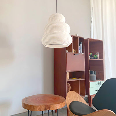 Rice Paper Pendant Light – Soft, Diffused Glow with Natural Elegance