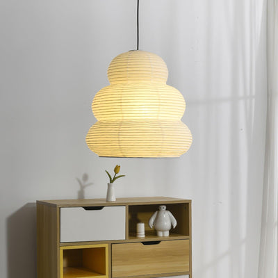 Rice Paper Pendant Light – Soft, Diffused Glow with Natural Elegance