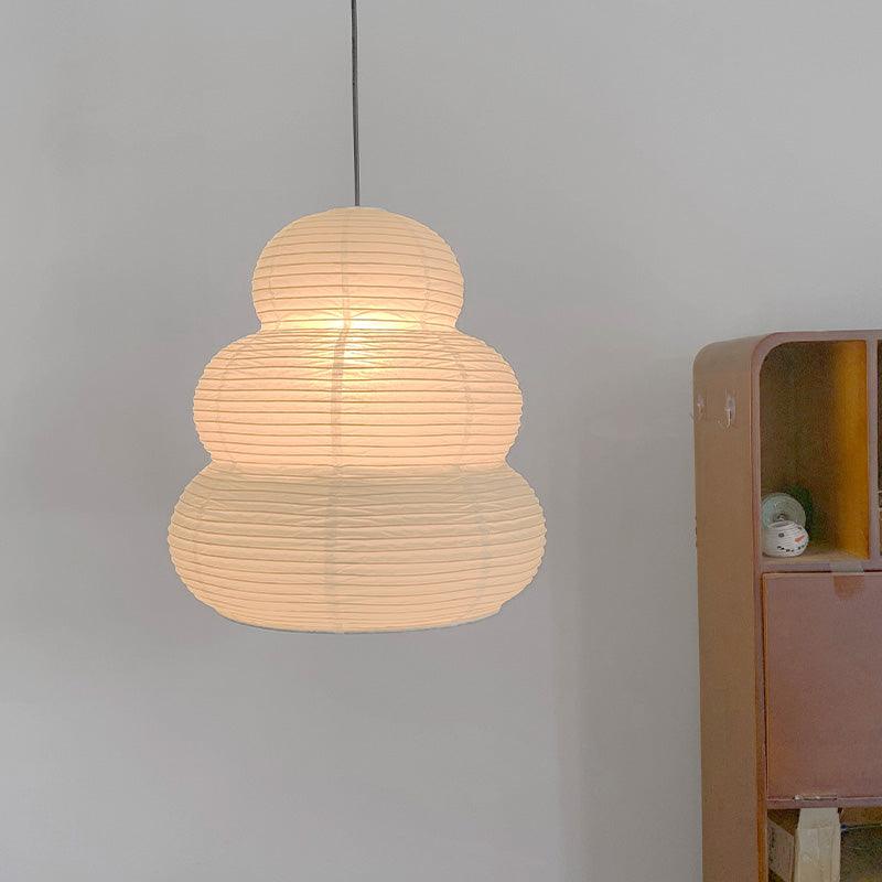 Rice Paper Pendant Light – Soft, Diffused Glow with Natural Elegance
