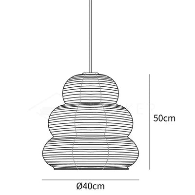 Rice Paper Pendant Light – Soft, Diffused Glow with Natural Elegance