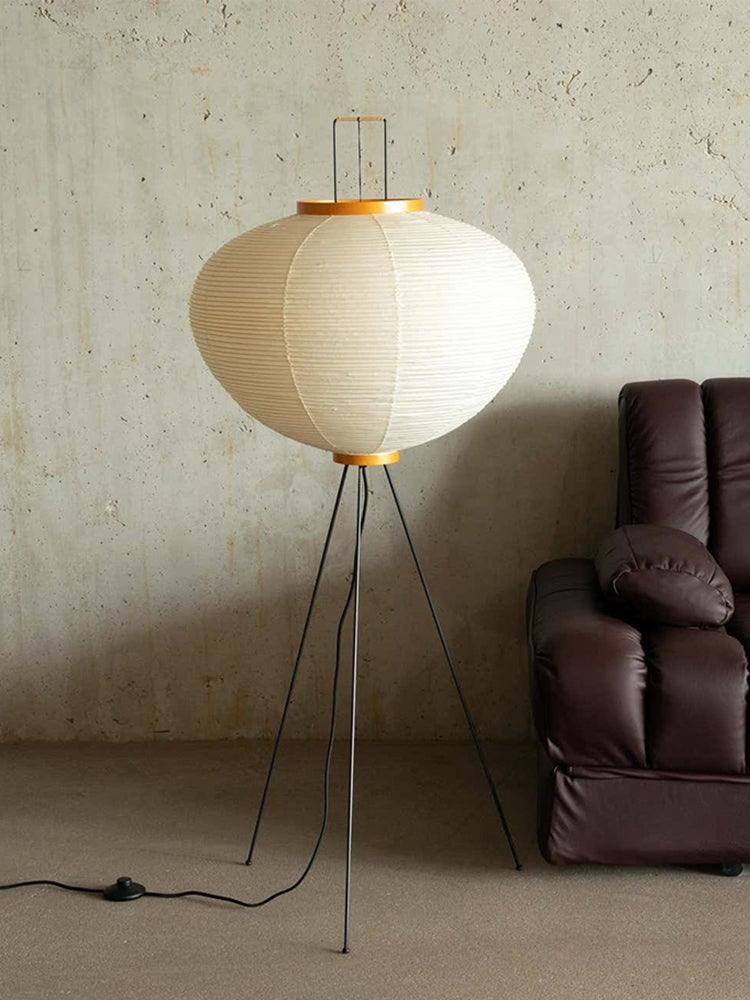 Rice Paper Floor Lamp – Minimalist Soft Glow Lighting for a Tranquil Ambience