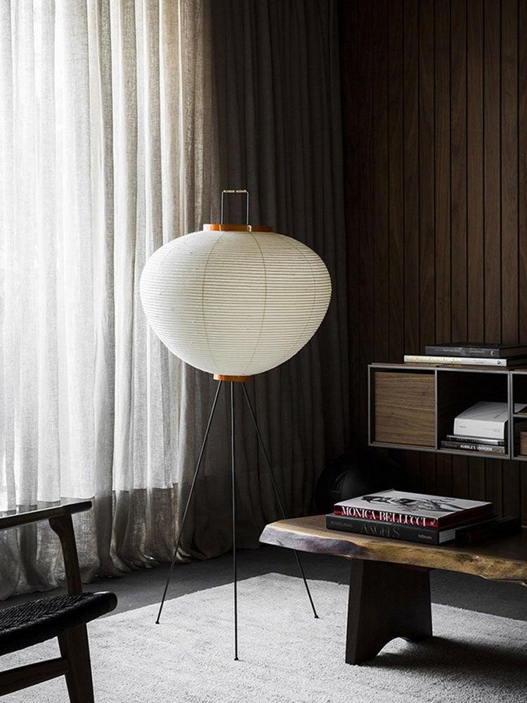 Rice Paper Floor Lamp – Minimalist Soft Glow Lighting for a Tranquil Ambience