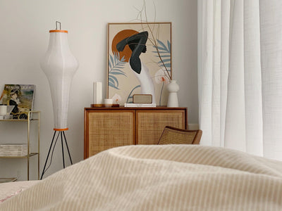Rice Paper Floor Lamp – Minimalist Soft Glow Lighting for a Tranquil Ambience