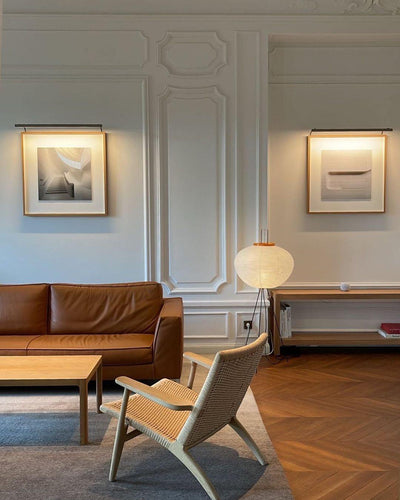 Rice Paper Floor Lamp – Minimalist Soft Glow Lighting for a Tranquil Ambience