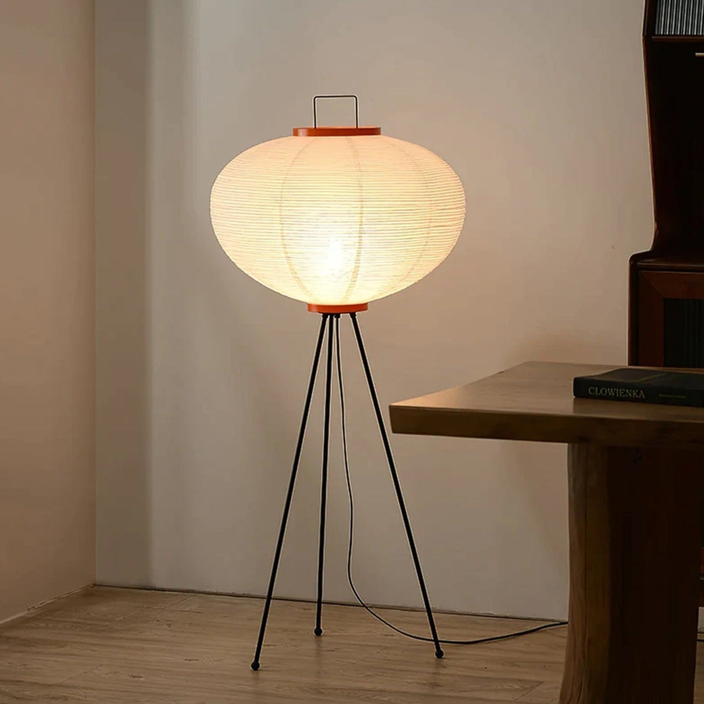 Rice Paper Floor Lamp – Minimalist Soft Glow Lighting for a Tranquil Ambience