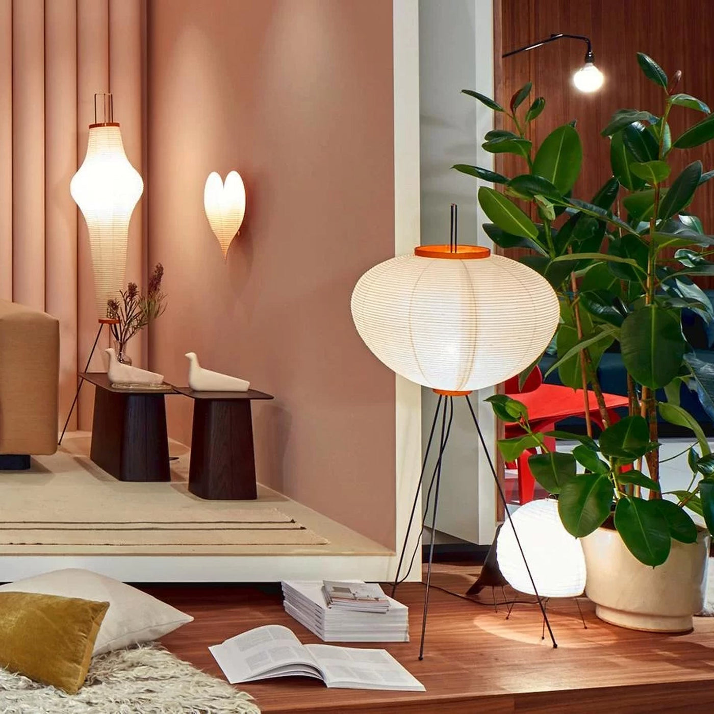 Rice Paper Floor Lamp – Minimalist Soft Glow Lighting for a Tranquil Ambience