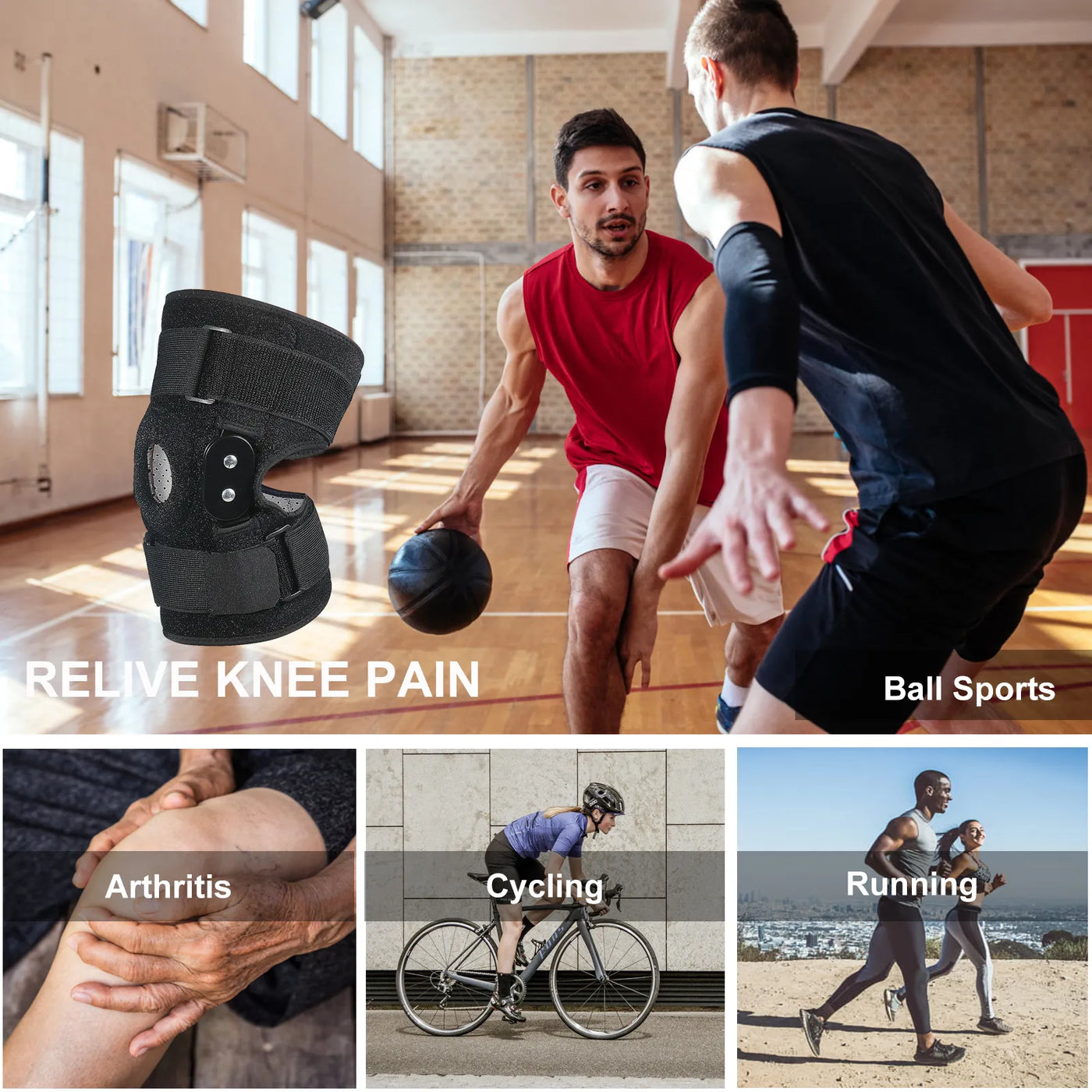 MoveEase Knee Brace – Adjustable Support for Pain Relief and Enhanced Mobility