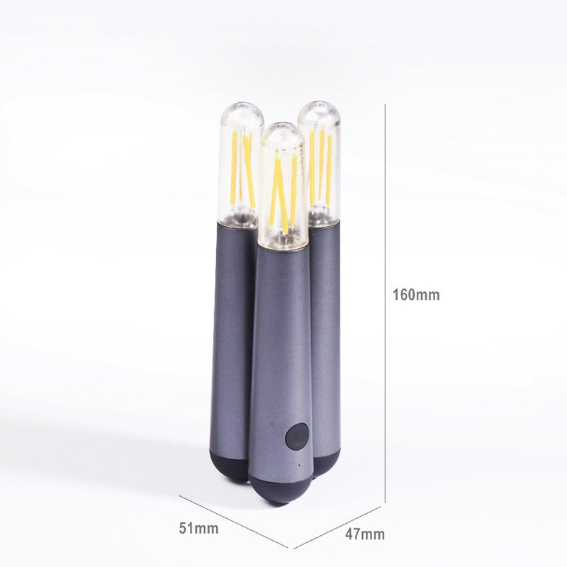 Glow Stick LED Table Light – Portable & Dimmable Ambient Lamp (Rechargeable, IP65)
