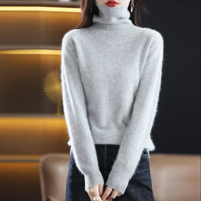 Emma Cashmere Turtleneck Sweater – Luxurious Softness & Timeless Elegance