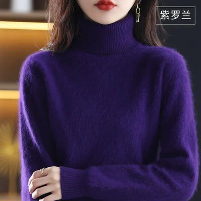Emma Cashmere Turtleneck Sweater – Luxurious Softness & Timeless Elegance