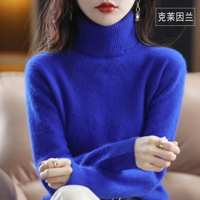 Emma Cashmere Turtleneck Sweater – Luxurious Softness & Timeless Elegance