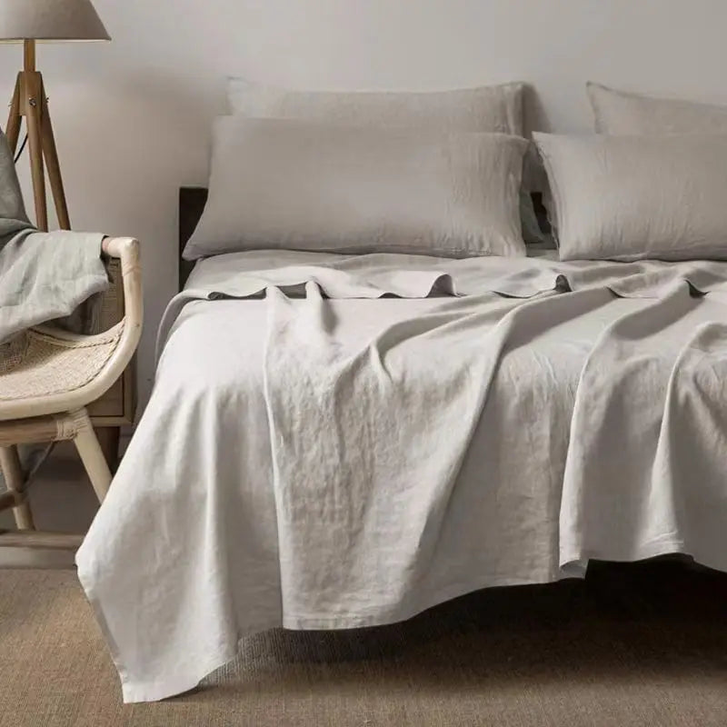 100% Pure Linen Sheets – Luxurious Comfort and Breathability for Restful Nights