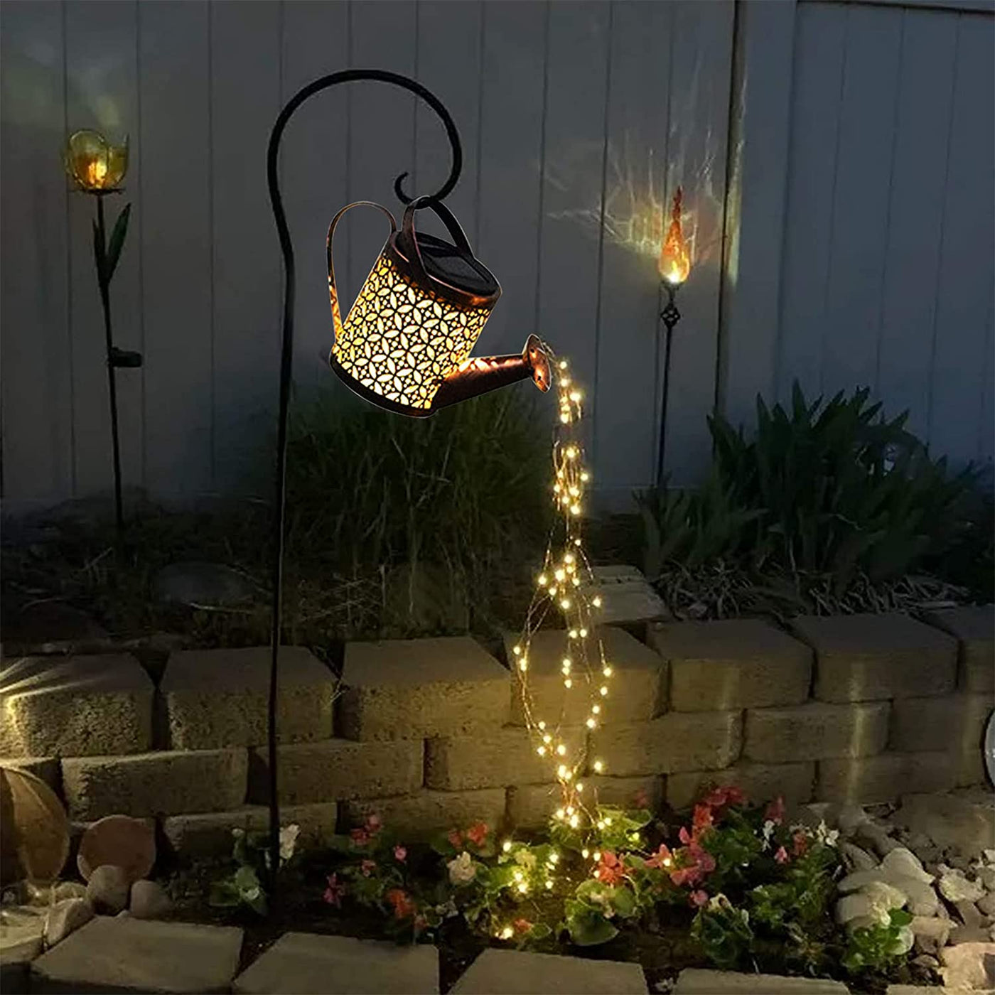 Solar Waterfall Light – Enchanting LED Garden Lantern