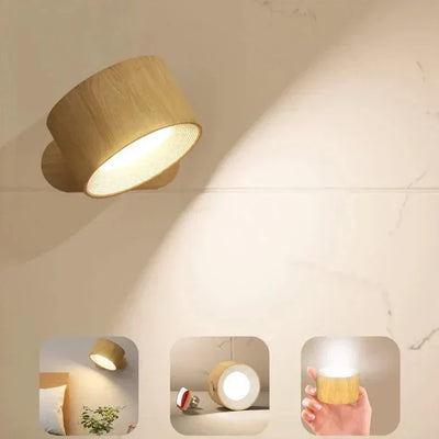 EasyStick™ Cordless Wall Light – Rechargeable, Dimmable & 360° Rotatable LED Lamp