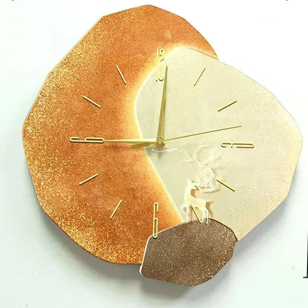 Modern Wooden Wall Clock – Elegant and Silent Design for a Serene Home
