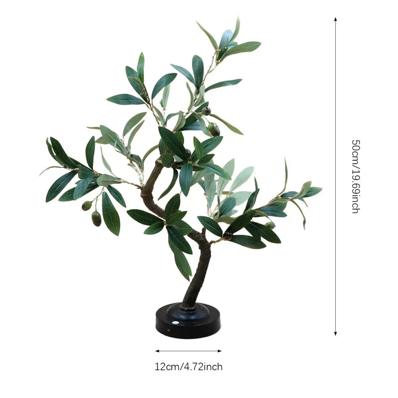 LED Tree Table Lamp – Flexible Branch Design & Warm White Glow