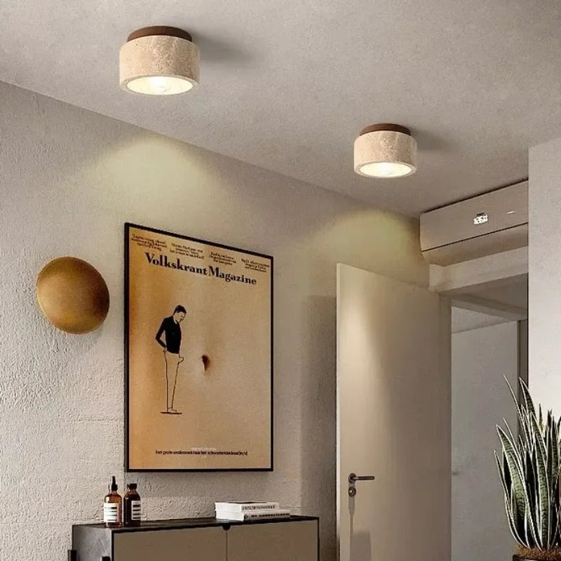 PierreLuxe Recessed Chandelier – Natural Elegance with LED Lighting