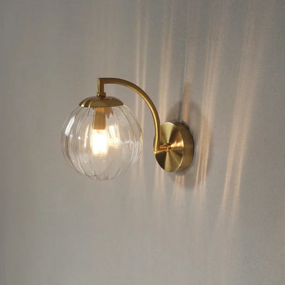 Glass Ball Wall Sconce – Modern Metal & Glass Light for Stylish Interior