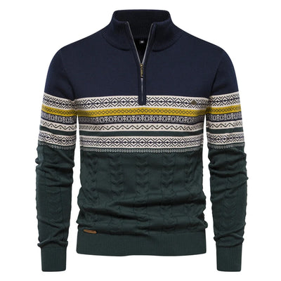 Garry Quarter-Zip Sweater – Timeless Style & Cozy Warmth in a Premium Cotton Blend