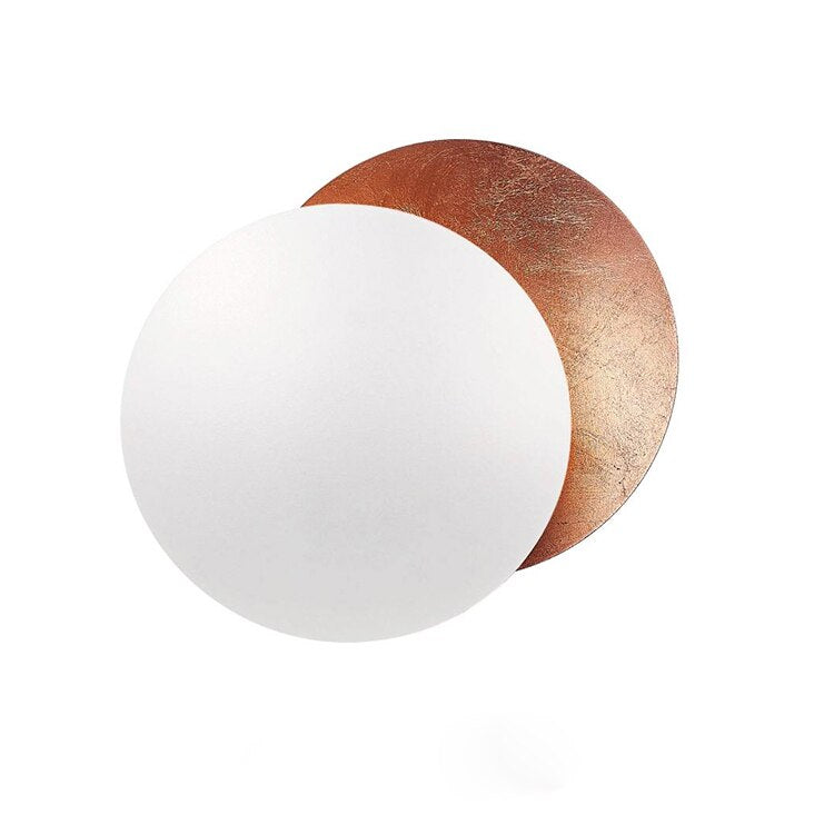 Lumi Wall Light – Elegant Rotating LED Wall Lamp with Golden Discs