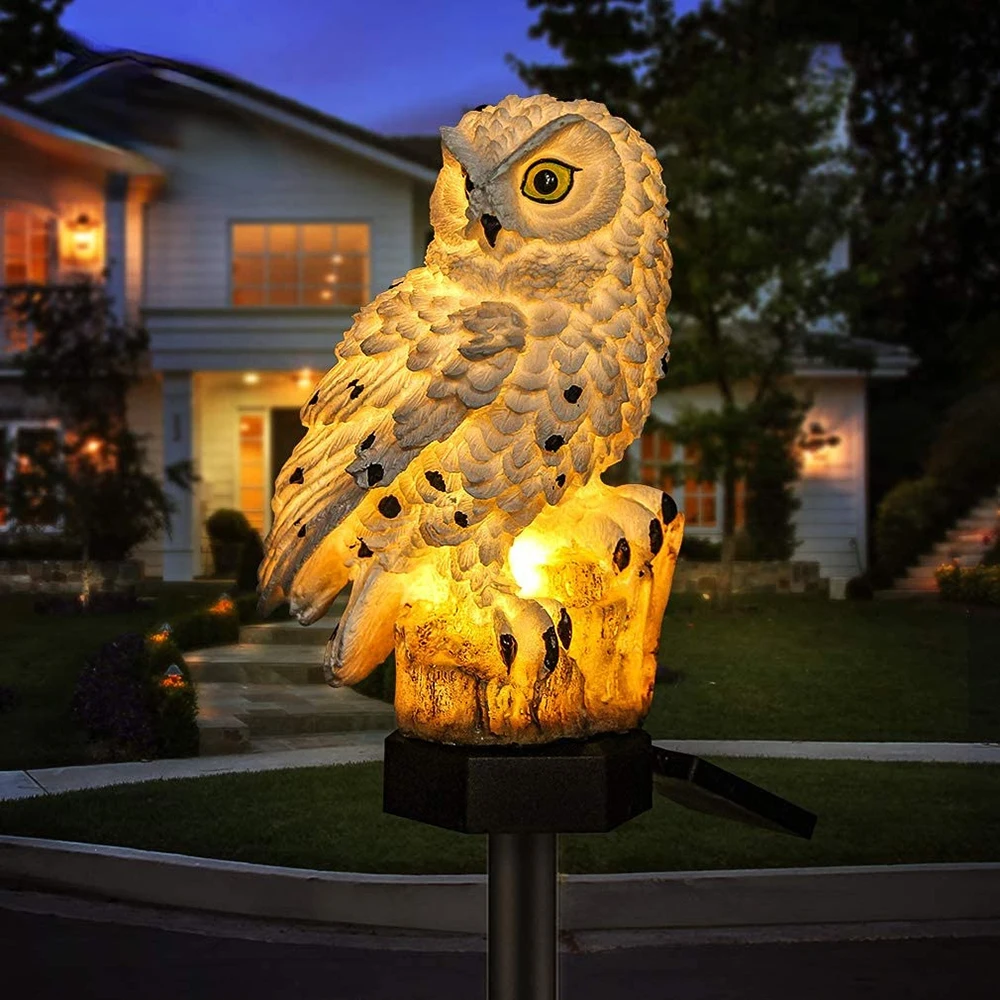 Solar Owl Garden Light – Charming & Weatherproof Outdoor LED Lamp