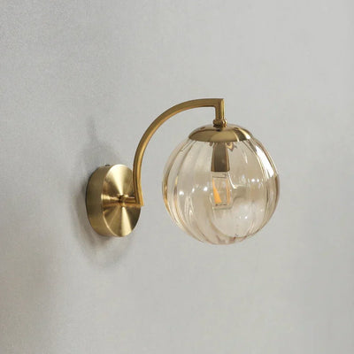 Glass Ball Wall Sconce – Modern Metal & Glass Light for Stylish Interior