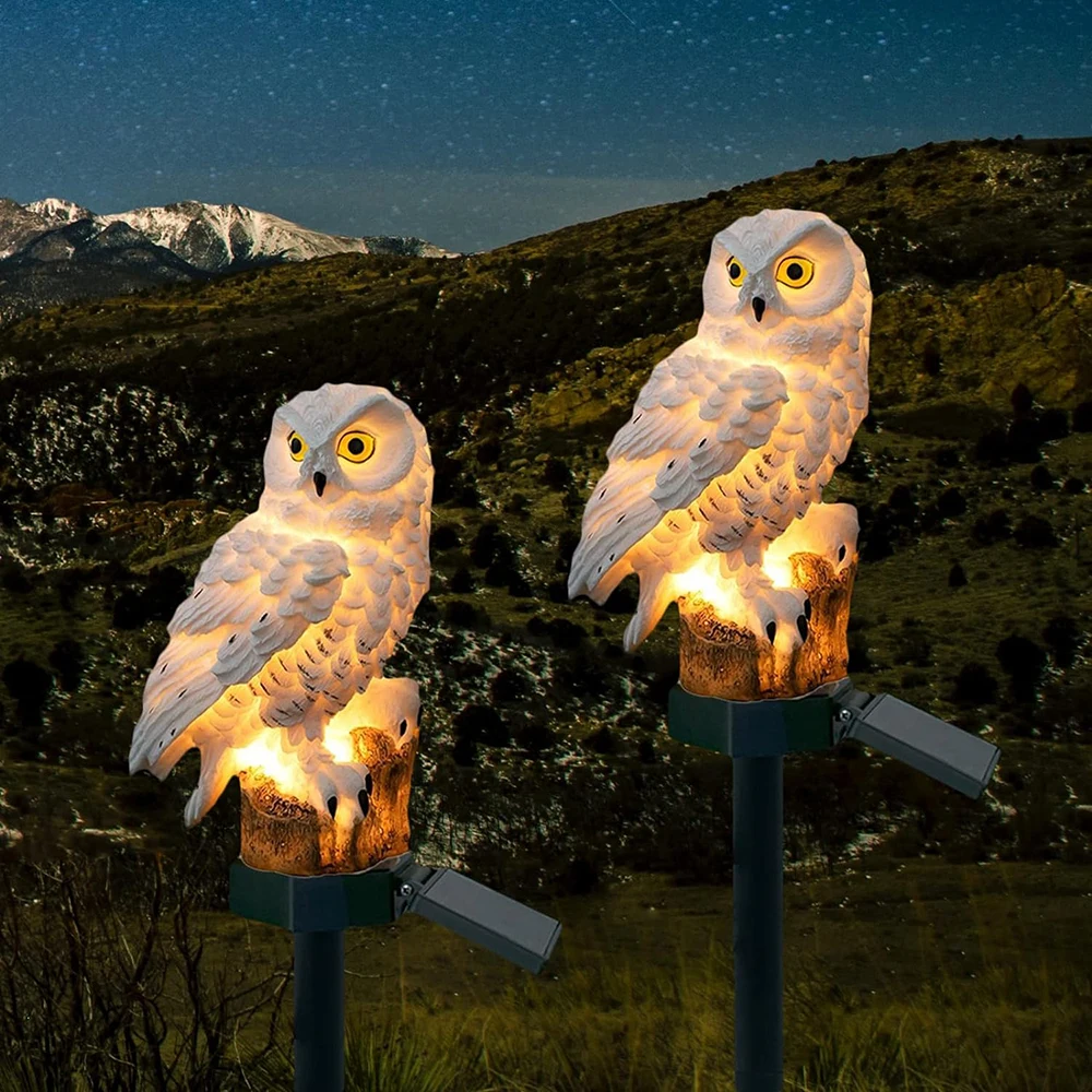 Solar Owl Garden Light – Charming & Weatherproof Outdoor LED Lamp