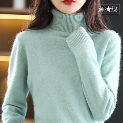 Emma Cashmere Turtleneck Sweater – Luxurious Softness & Timeless Elegance