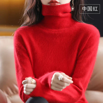 Emma Cashmere Turtleneck Sweater – Luxurious Softness & Timeless Elegance