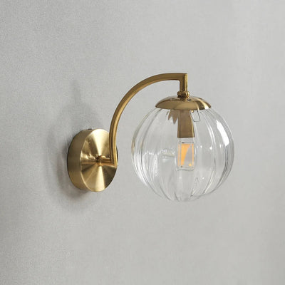 Glass Ball Wall Sconce – Modern Metal & Glass Light for Stylish Interior
