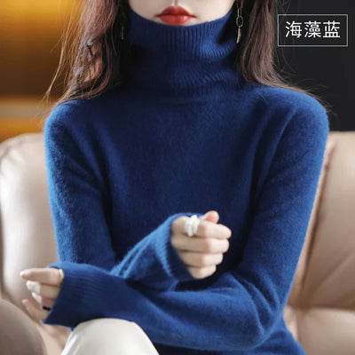 Emma Cashmere Turtleneck Sweater – Luxurious Softness & Timeless Elegance