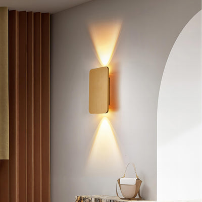 Koda Adjustable Rectangle Wall Light – Modern LED Up & Down Lighting
