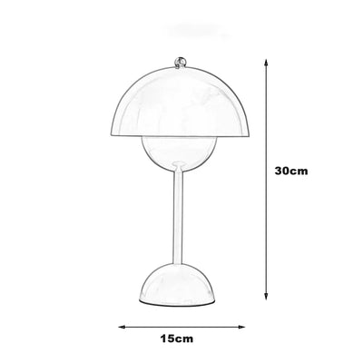 Mushroom-Shaped LED Bedside Lamp – Nordic Elegance and Warm Lighting