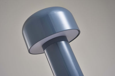 Italian Mushroom Cordless Table Lamp – Dimmable LED with Elegant Chrome Finish