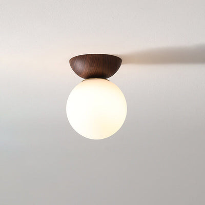 Log Japanese Pendant Lamp – Minimalist LED Ceiling Light with Adjustable Colour Modes