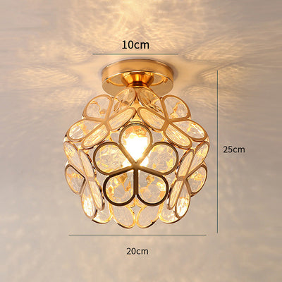 Flowers Style Glass Ceiling Light – Elegant Floral-Inspired Fixture for a Warm Ambiance