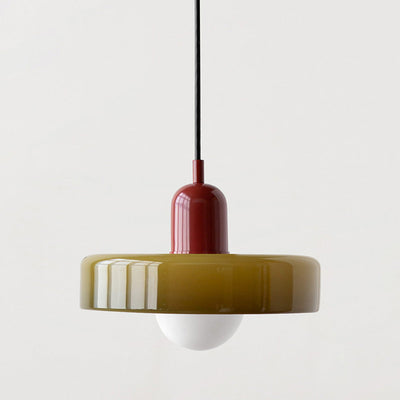 Bauhaus Pendant Light – A Timeless Fusion of Stained Glass & Modern Functionality