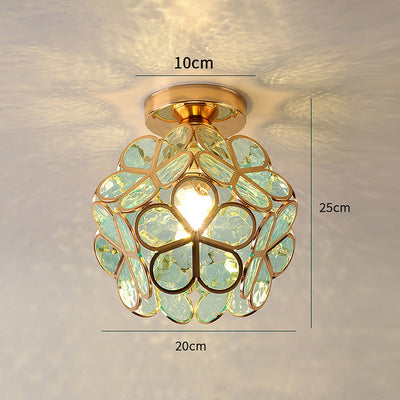 Flowers Style Glass Ceiling Light – Elegant Floral-Inspired Fixture for a Warm Ambiance