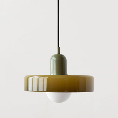 Bauhaus Pendant Light – A Timeless Fusion of Stained Glass & Modern Functionality