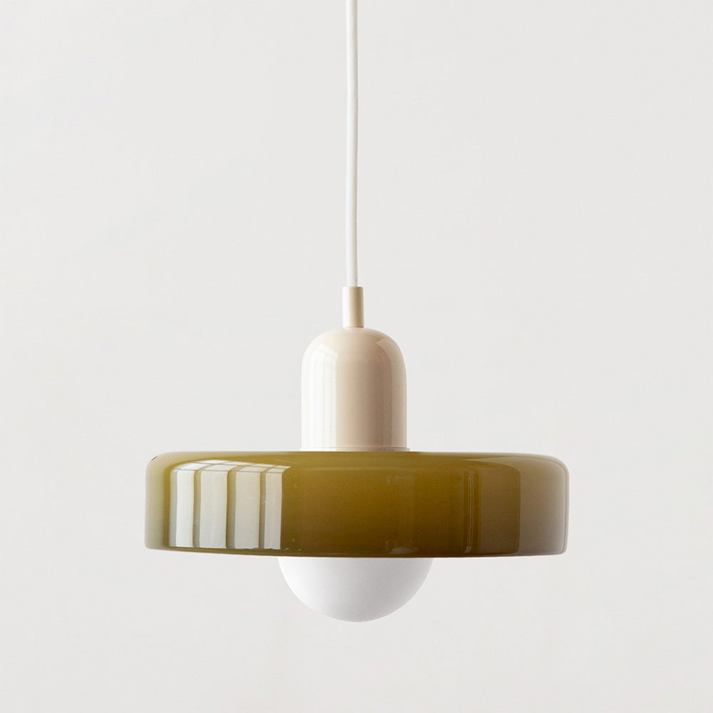 Bauhaus Pendant Light – A Timeless Fusion of Stained Glass & Modern Functionality