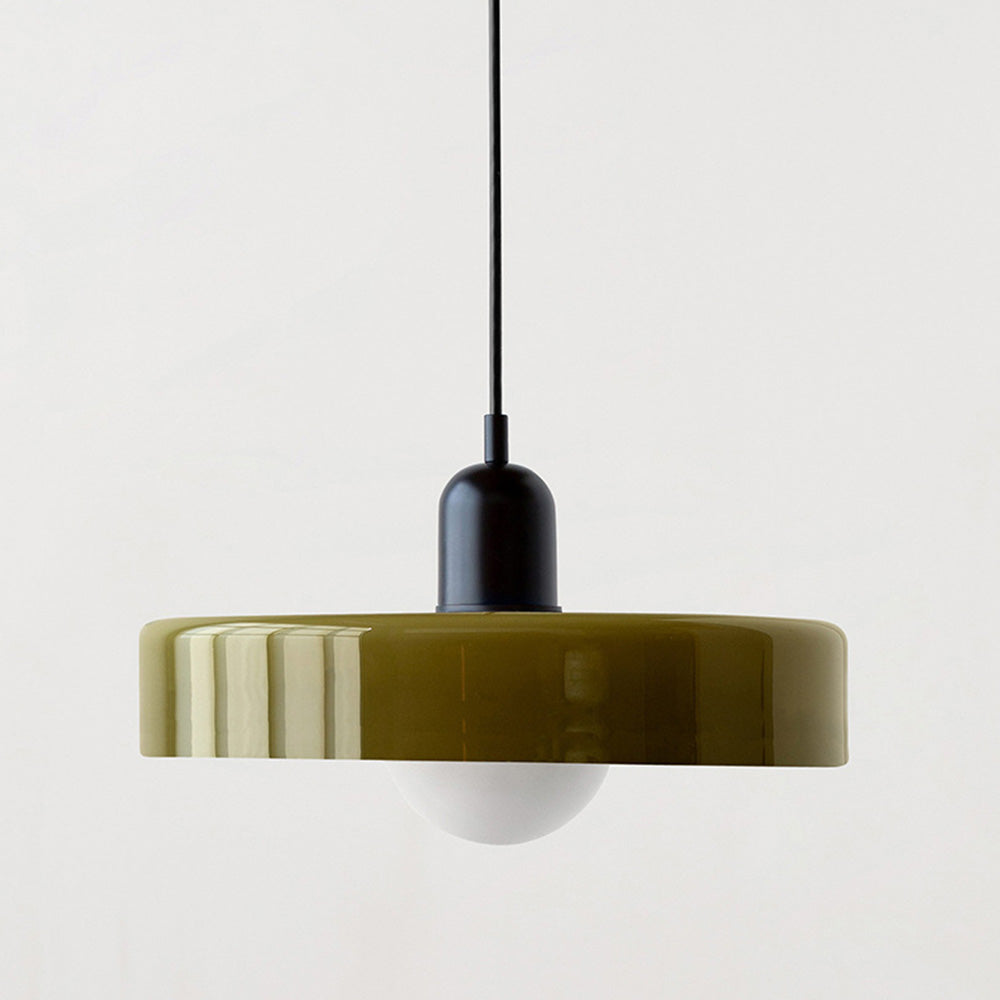 Bauhaus Pendant Light – A Timeless Fusion of Stained Glass & Modern Functionality
