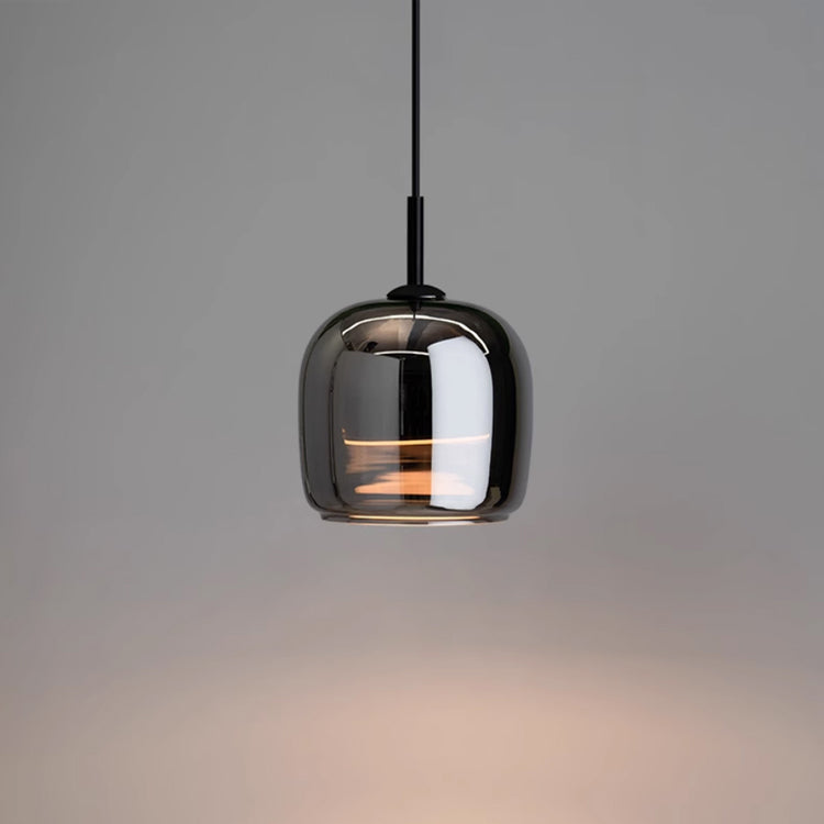 Nordic Black Glass Pendant Light – Sleek & Luxurious LED Chandelier