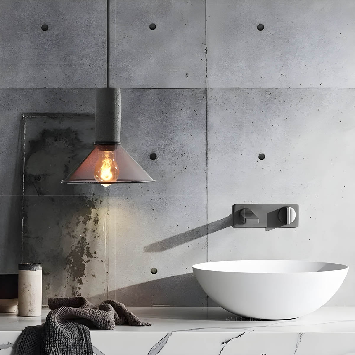 Shane Concrete Pendant Light – Modern Industrial Design for Stylish Interiors
