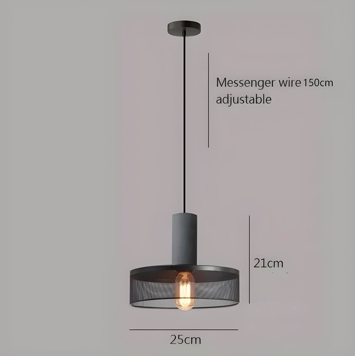 Shane Concrete Pendant Light – Modern Industrial Design for Stylish Interiors